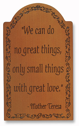 Mother Teresa Prayer Plaque