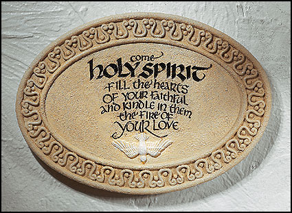 Holy Spirit Plaque