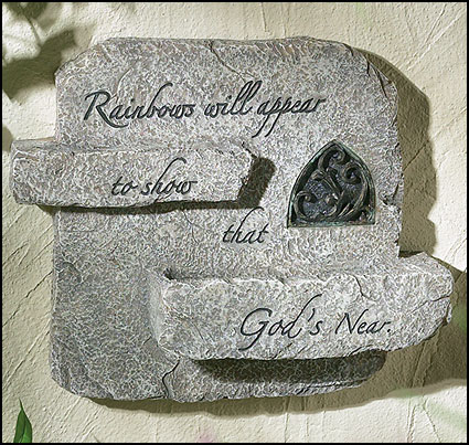Rainbows Will Appear Wall Plaque