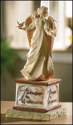 Peace Angel Taper Candle Holder