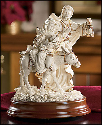 Musical Flight into Egypt Figurine