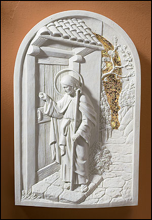 Christ Knocking Plaque