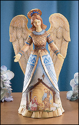 Angel with Nativity Scene