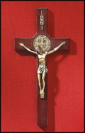 St Benedict Brown Crucifix