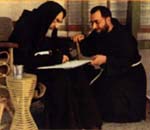 Padre Pio with Fr. Alessio Parente