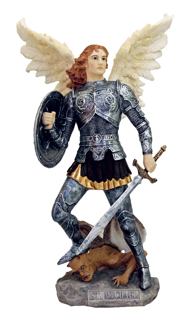 Archangel Michael, full hand-painted color, 9