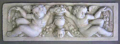 Angels with Urn Plaque