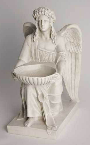 Angel With Dish 19" Statue