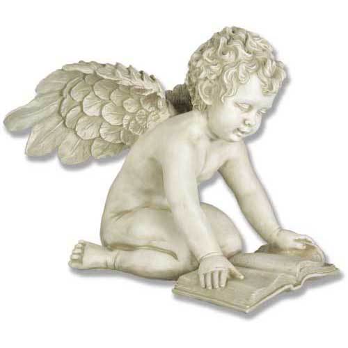 Angel Quinn Winged With Book Statue