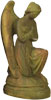 ANGEL ST ANNE HANDS CROSS 21" Statue