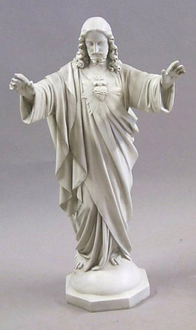 SACRED HEART BLESSING ARMS 37" Statue
