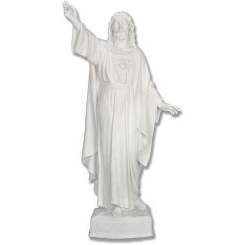 Glorious Jesus White Statue
