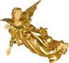 WINGED HANGING ANGEL 17.0"H STATUE