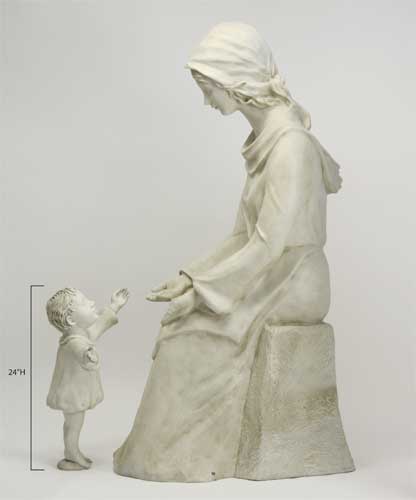 Seated Mary And Baby 57 Statues