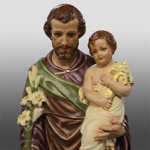 Saint Joseph & Child with Cross 38" Statue