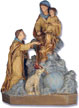 St. DOMINIC, MOTHER, CHILD, DOG 36 Statue