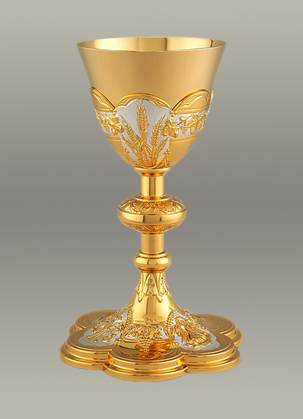 Grape Vine and Wheat Chalice and Paten