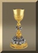 Magnificent All Sterling Silver Traditional Chalice and Paten